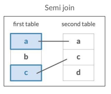 Semi Join. Source: DataCamp